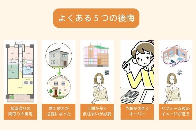 スケルトンリフォーム_よくある後悔