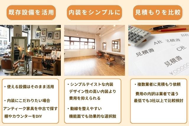美容室リフォーム_費用抑えるポイント