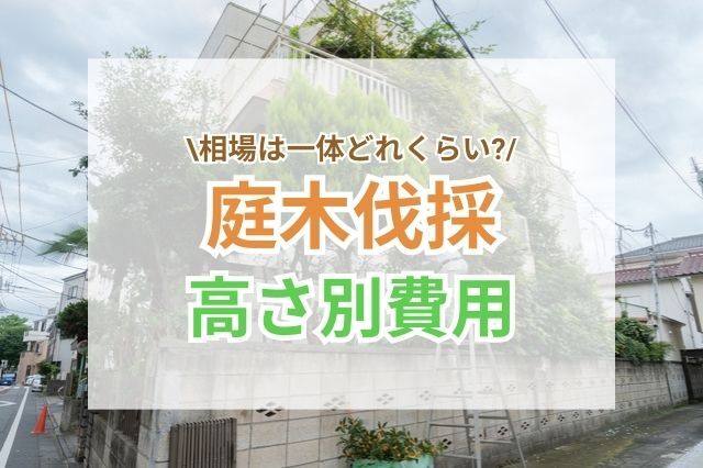 庭木伐採の費用相場はどれくらい?高さ別料金から処分費用まで詳しくご紹介