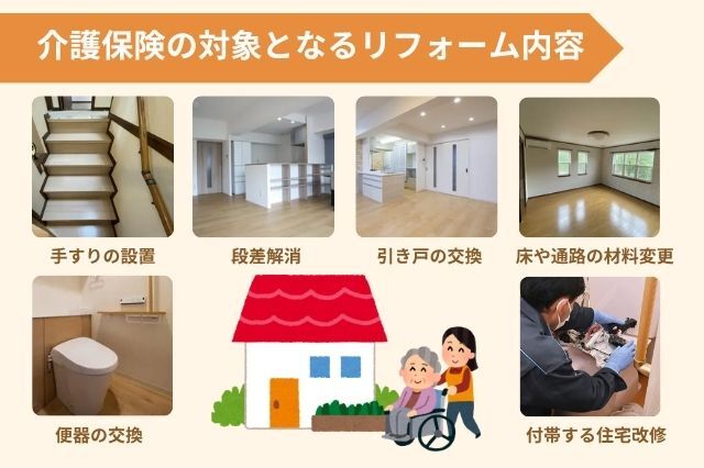 介護保険の住宅改修対象になる工事