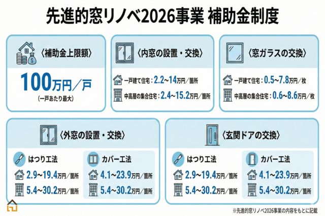 先進的窓リノベ2026事業の内容解説画像